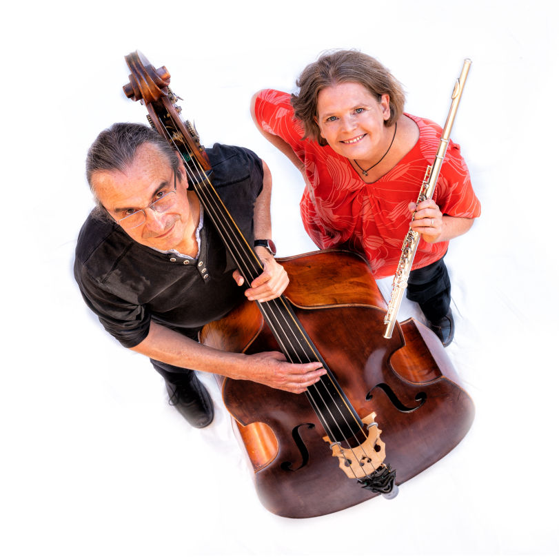 Stephanie Wagner & Norbert Dömling Flute 'n' Bass, Foto Rolf Freiberger