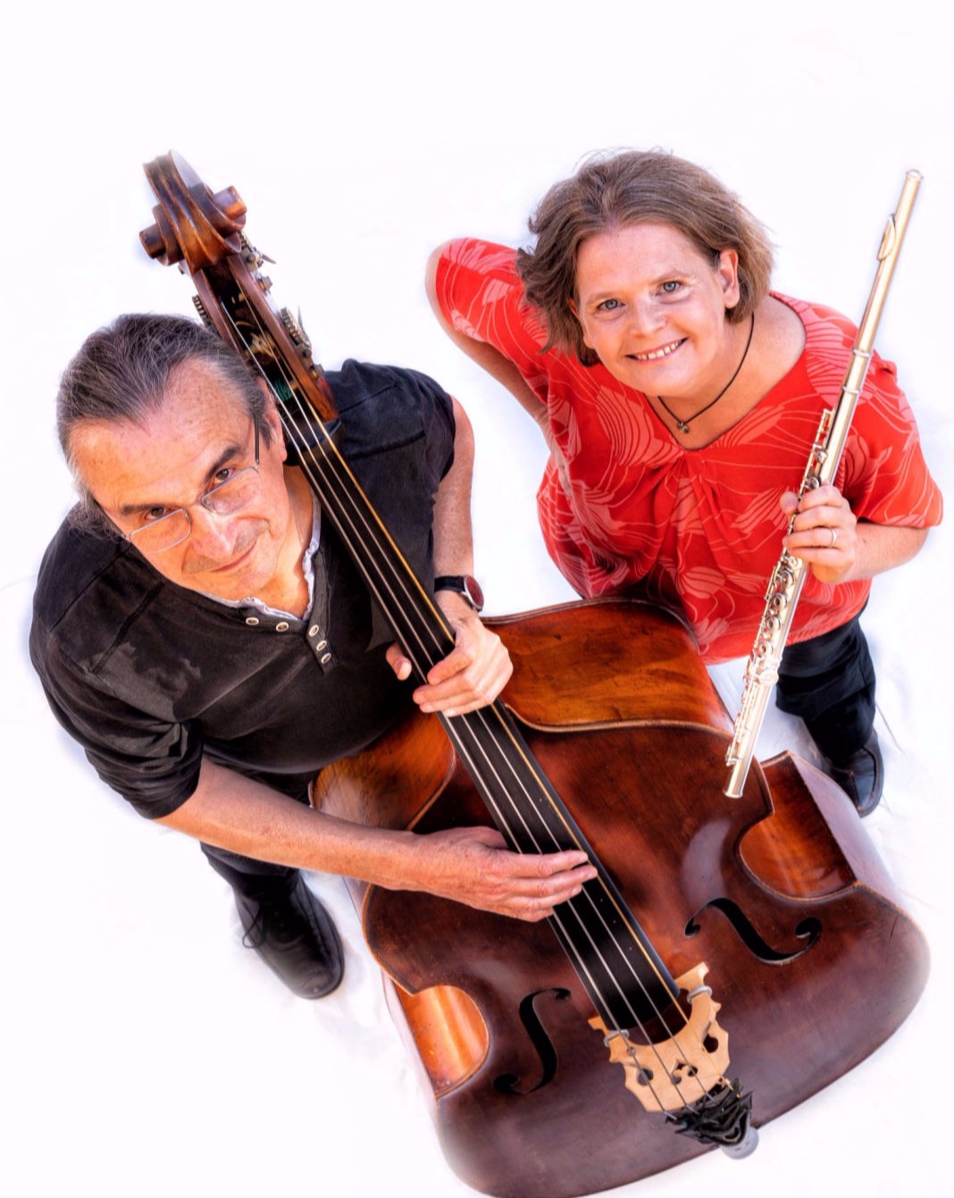 Stephanie Wagner & Norbert Dömling Flute 'n' Bass, Foto Rolf Freiberger