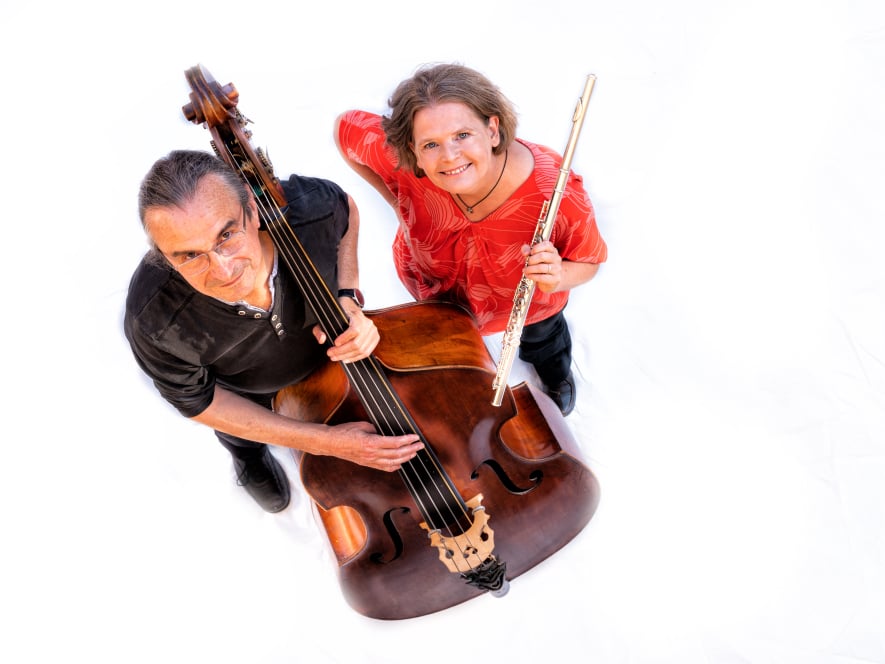 Stephanie Wagner & Norbert Dömling Flute 'n' Bass Elektrolyte Foto Jo Henker
