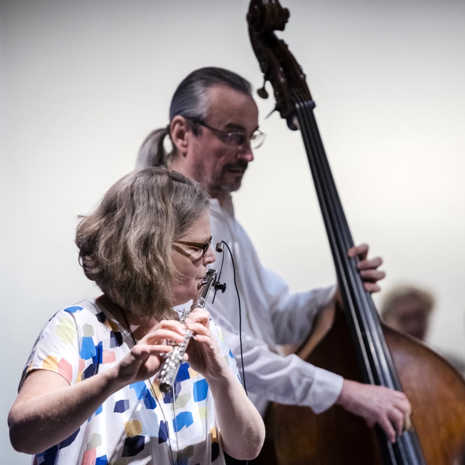 Stephanie Wagner & Norbert Dömling - Flute'n'Bass  Foto: Wilfried Heckmann